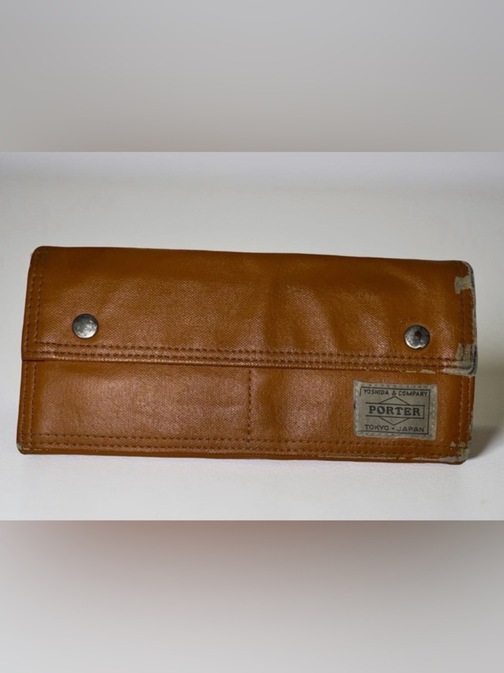 Porter Freestyle Long Wallet by Yoshida & Co., 707-08226. brown camel.